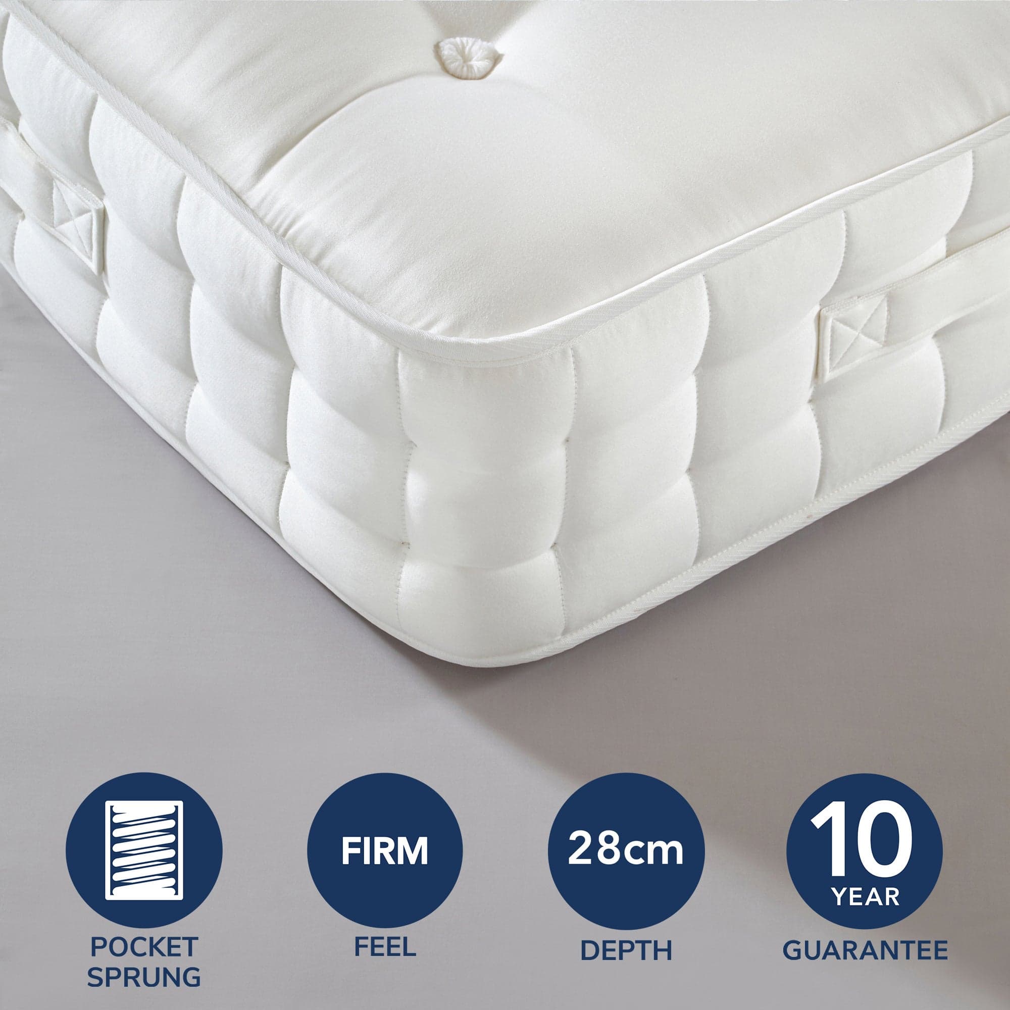 Dorma 1000 Pocket Sprung Mattress White