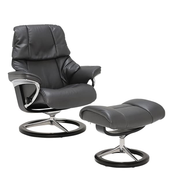 Stressless Reno Signature Chair Stool Choice of Leather - Barker & Stonehouse