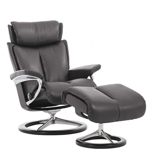 Stressless Magic Signature Chair Stool Choice of Leather - Barker & Stonehouse
