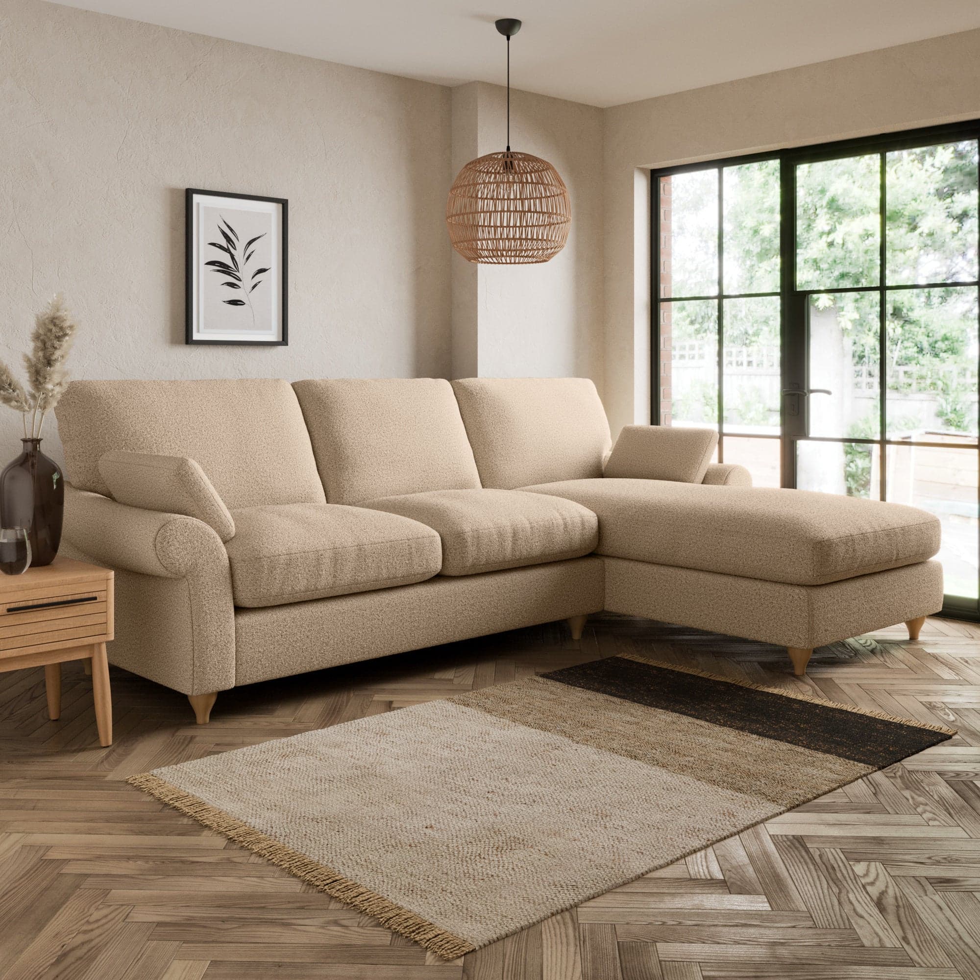 Salisbury Cosy Marl Right Hand Corner Sofa Cosy Marl Camel