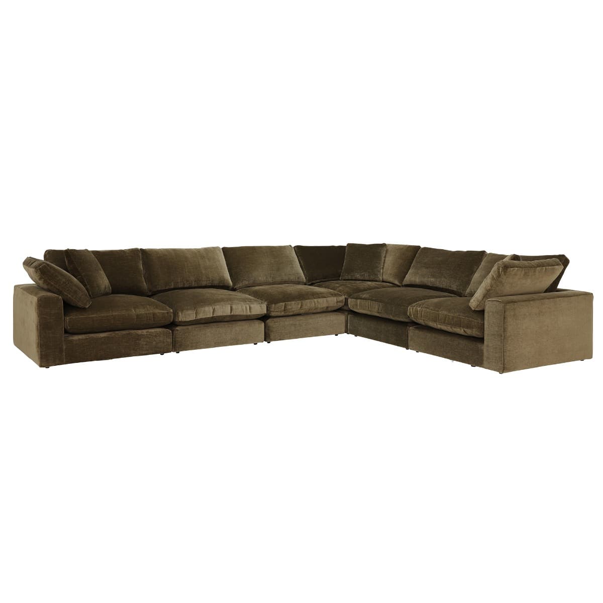 Artenis Modular 3+3 Corner Sofa and Footstool