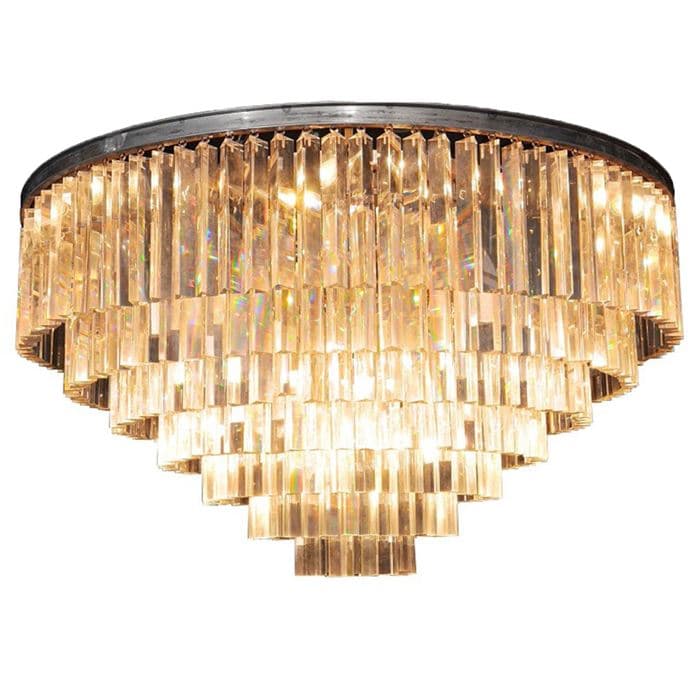 Timothy Oulton Odeon Large 7 Ring Chandelier, Natural