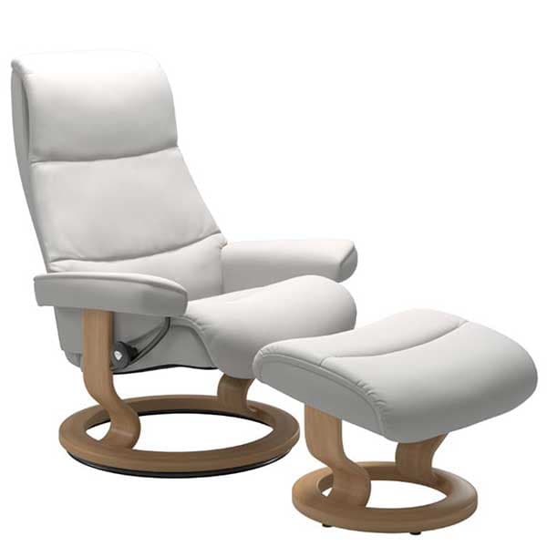 Stressless View Classic Chair Stool Choice of Leather - Barker & Stonehouse