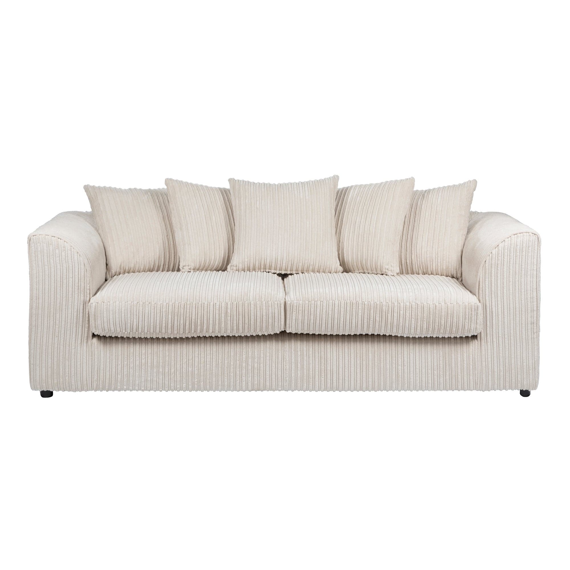 Blake Jumbo Cord 3 Seater Sofa Cream