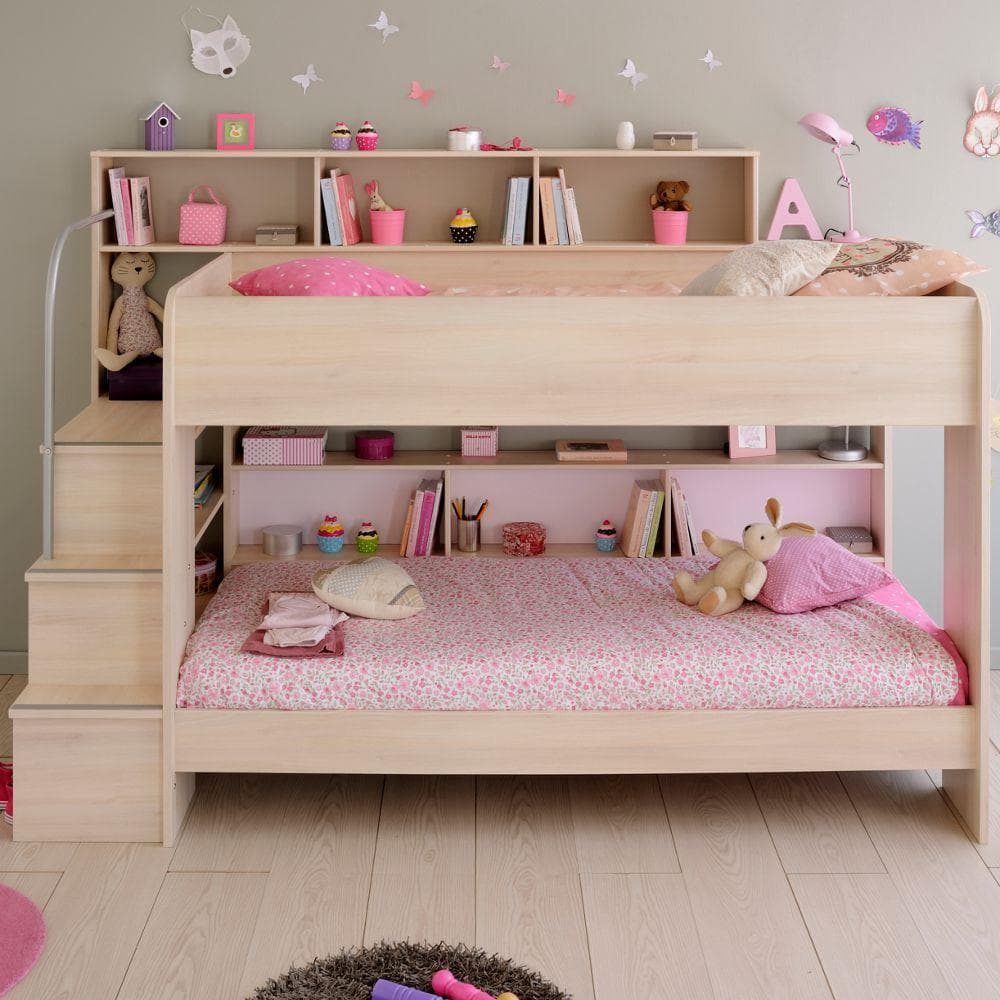 Bibop Acacia Wooden Bunk Bed Frame - EU Single