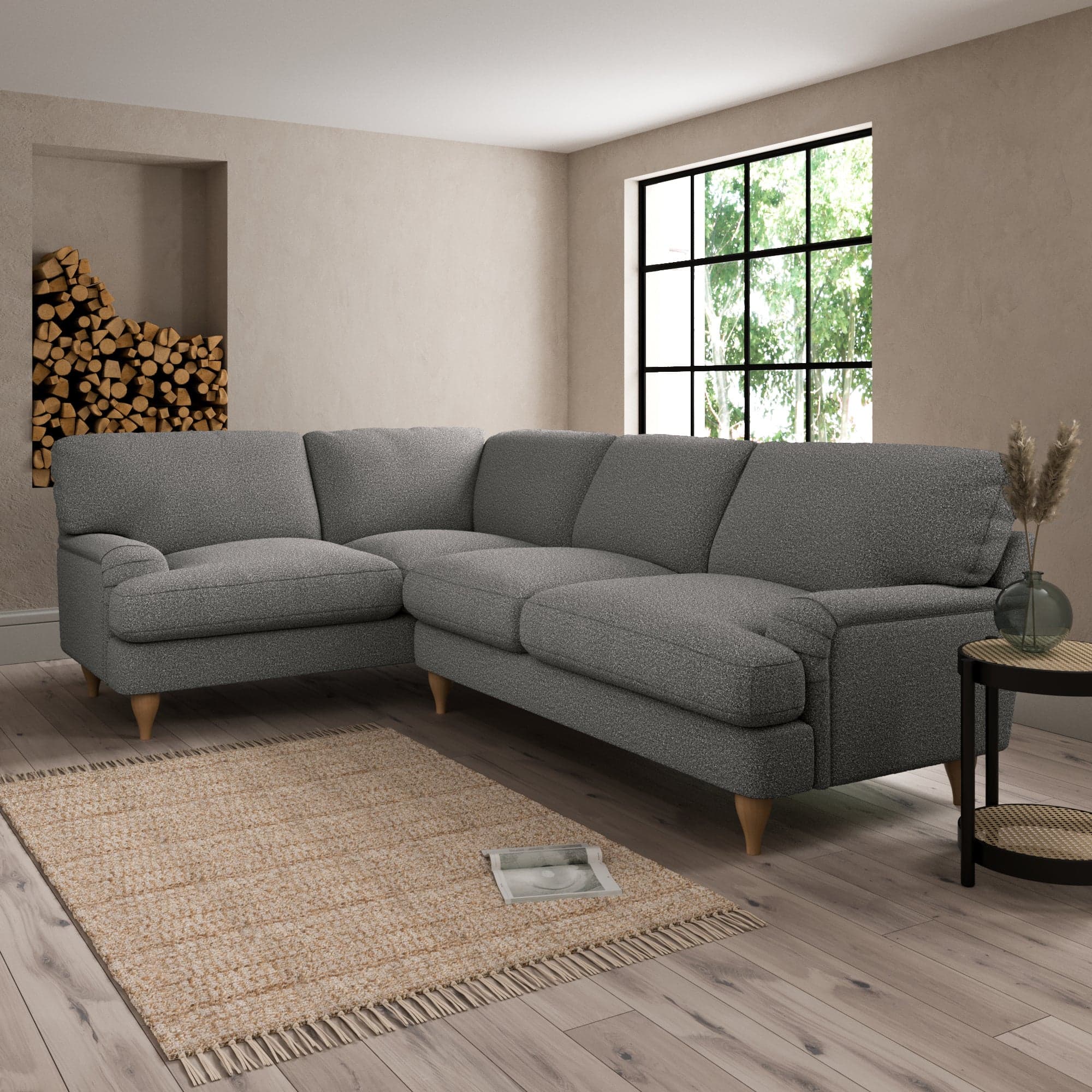 Darwin Cosy Marl Left Hand Corner Sofa Cosy Marl Granite
