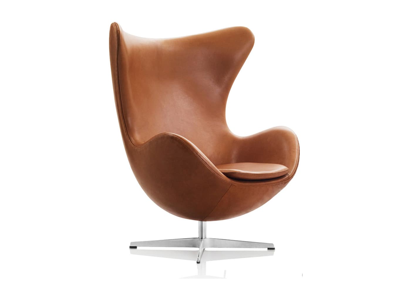 Fritz Hansen Egg Chair Grace Leather Walnut