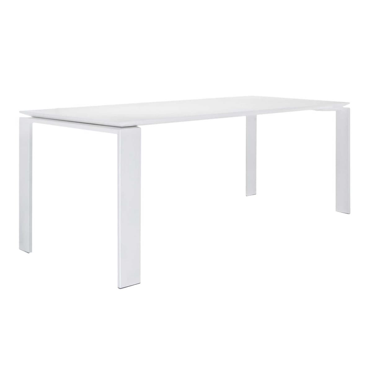 Kartell Four Soft Touch Dining Table, White on White