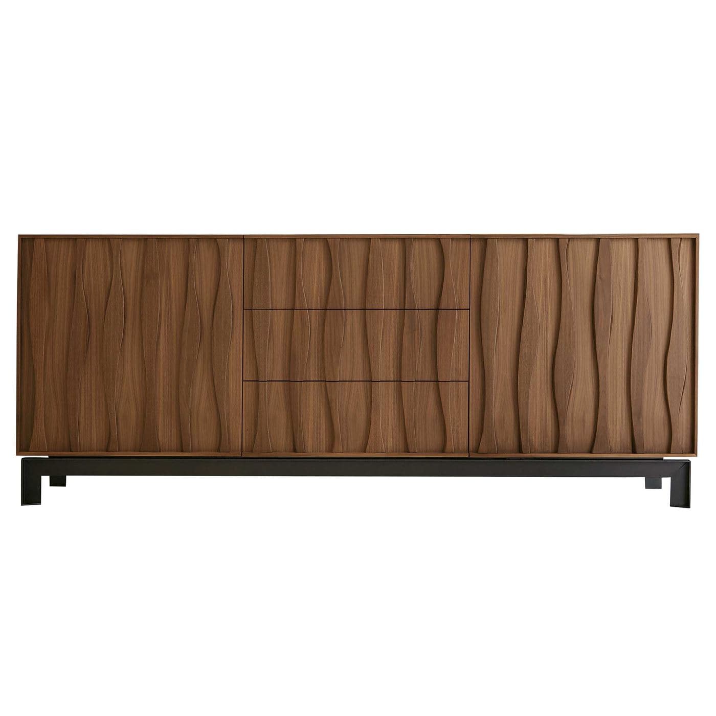 Porada Masai Sideboard, Canaletta Walnut & Grey Pewter
