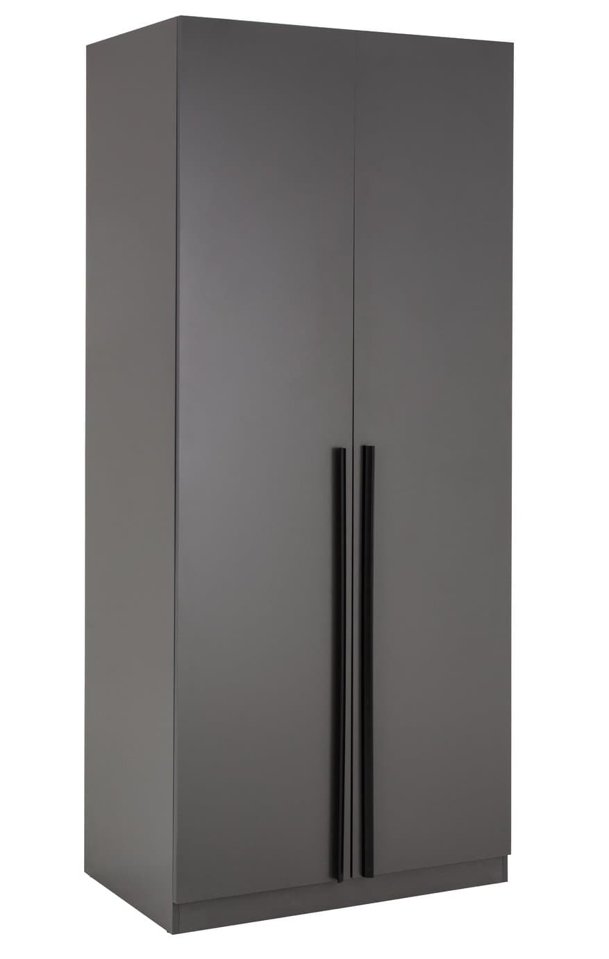 Habitat Munich 2 Door Wardrobe - Anthracite