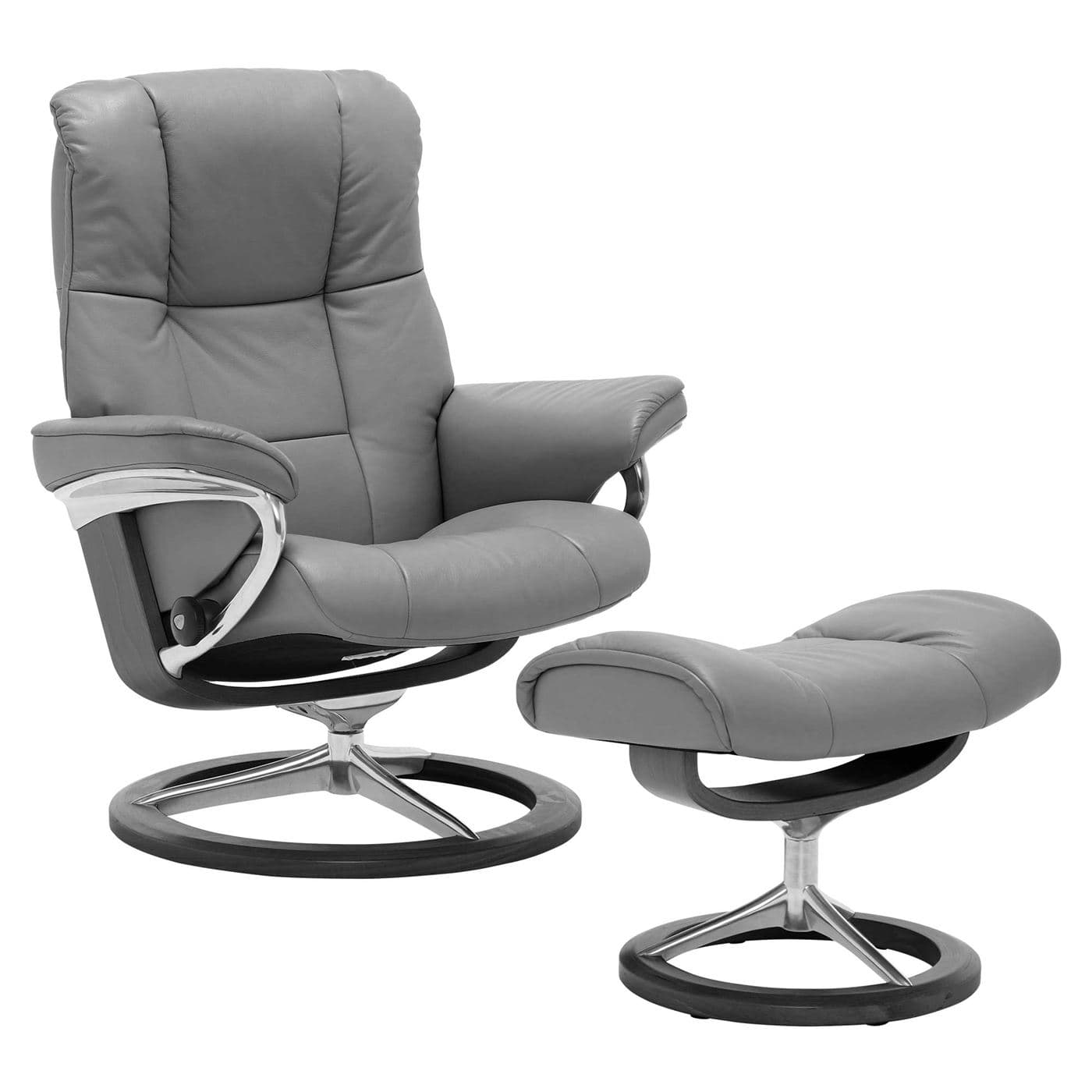 Stressless Mayfair Medium Signature Chair & Stool, Quickship