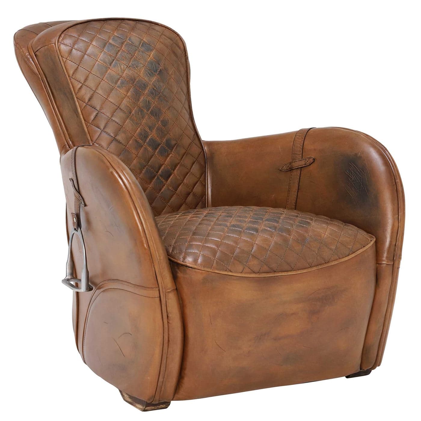 Timothy Oulton Saddle Chair, Buck'd n Brok'n